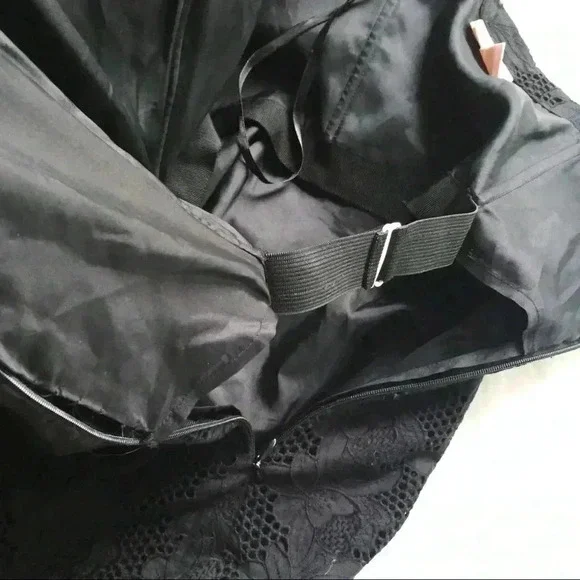 Tracy Reese Eyelet Strapless Black Dress - Picture 6 of 7